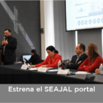Estrena el SEAJAL portal, foto durante la presentación del portal